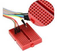 Generic Mini Set Breadboard Colorato Resistente a 170 Fori per Progetti Elettronici Fai-da-te con Nastro Autoadesivo, 5 Pezzi per Studenti e Hobbisti ABS//5 X 3, Cm/