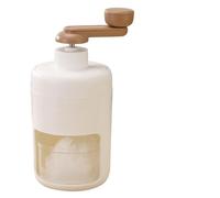 Generic Mini Strumento Portatile per Rasoio per Ghiaccio a Manovella per Produrre Ghiaccio Tritato a Casa, Design Sicuro per gli Alimenti (WHITE)