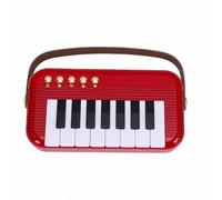 Generic Mini Tastiera di Pianoforte Giocattolo Musicale Alimentato a Batteria Portatile per Bambini Che Giocano in Materiale ABS Rosso Marrone (rosso)