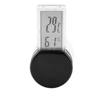 Generic Mini Termometro Digitale Igrometro Impermeabile per Rettili Come Tartarughe e Gechi con Rilevamento Accurato 2,5 * 1,3 Pollici (BLACK)