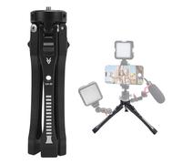Generic Mini treppiede portatile in lega di alluminio, compatto e leggero, con foro per vite da 6,35 mm, 4 angoli regolabili da 45 mm a 165 mm, altezza di carico 5 kg, per fotocamere DSLR Camcorde