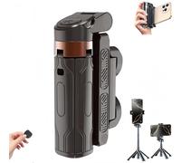 Generic Mini Tripod, Treppiede per Camera e Smartphone, Alluminio, Nero, Compatibile con Fotocamera e Smartphone, Controllo Remoto, Rotazione a 360°, Estensione Telescopica