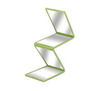 Generic Mirror pieghevole bellezza vanità specchio compata auto -capelli beauty portatile per i capelli che tagliano uomini donne che curano, Verde