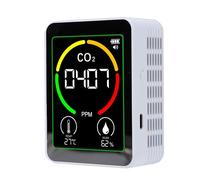 Generic Misuratore della qualità dell'aria, Rilevatore di umidità della Temperatura CO2 3 in 1 con Schermo LCD e Retroilluminazione, per il Monitoraggio della qualità dell'aria Interna della Scuola,