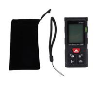Generic Misuratore di Distanza, Strumento di Misurazione Digitale Compatto e Preciso per Professionisti del Fai da Te, Calcolo di Aree e Volumi, con Display LCD Retroilluminato e Funzione di