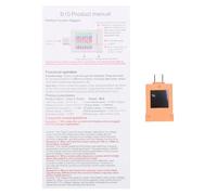 Generic Misuratore di Potenza USB C Tester Multiprotocollo Schermo a Colori Registrazione Caricatore Telefono Laptop Plastica Facile da Usare (B10 Arancione)