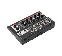 Generic Mixer Audio a 10 Scheda Audio Compatta Mixer Professionale per Registrazione e Performance Dal Vivo Black Metal (Spina europea)