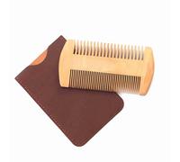 Generic Modellatore per Barba e Baffi Pettine per Modellare la Barba in Legno di Pero per uno Styling Preciso di e Capelli con Custodia Protettiva