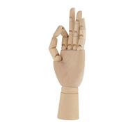 Generic Modello a Mano Modello per Artista in Legno con e Polso Articolati per il Disegno e lo Studio Dell'ombra, Adatto per Studenti D'arte e Esposizione Domestica (Di legno 3)
