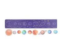 Generic Modello del Solare Puzzle Educativo in Legno per Bambini Che Imparano le Scienze a Casa Dimensioni della Scuola Ca.40x7 Cm (Sole rosso)