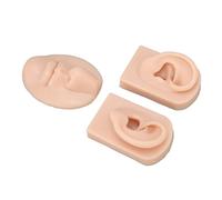 Generic Modello di Naso e Bocca in Silicone con Accessori per Modellare L'orecchio, Simulazione Realistica di Organi Umani per Piercing e Pratica Chirurgica in Silicone/per Medico e Studente (Colore
