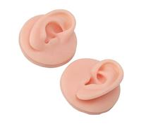 Generic Modello di Orecchio Umano in Silicone Morbido e Flessibile per la Pratica del Piercing, Ampia Applicazione per L'insegnamento del Piercing All'orecchio, Display per Orecchini, Staffa in