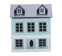 Generic Modello di Piccola Casa Giocattolo REPLICA DETTAGLIATA Cottage in Miniatura Casa delle Bambole di Villaggio 6 X 5,5 X 7,3 Cm Regalo Prop Fotografi Legno di Betulla