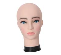 Generic Modello di testa di manichino professionale in PVC per esposizione di parrucche, testa di manichino per sciarpe, copricapo, al dettaglio, Bianco