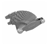 Generic Modello per Filettatura Portatile | Pieghevole, Calibro Contafiletti in Metallo, Tascabile, Strumento di Misurazione, per Officina, Tornitori, Stile B