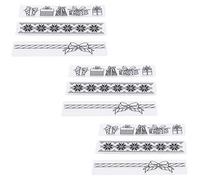 Generic Modello per Goffratura Floreale 9 Pezzi per Realizzare Bellissimi Biglietti Fai da Te e Progetti Artistici con la Carta, Materiale Plastico 3 X 14,9 Cm