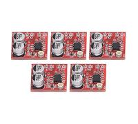 Generic Modulo Amplificatore Microfono a Elettrete 5 Pezzi Guadagno Chip LM386 20x-200x, DC 4V-12V Soppressione del Rumore per Audio Chiaro, Scheda ABS per Elettronica Fai-da-te e Progetti di