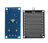 Generic Modulo relè Sensore Acqua Piovana 12V, Modulo di Rilevamento Gocce di Pioggia per Carichi Pesanti con sensibilità Regolabile per Controllo Automatico della Pompa 'acqua, Materiale di qualità