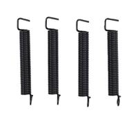 Generic Molle Tremolo per Ponte Chitarra, Rivestimento Polimerico Antirumore per Toni più Puliti, Adatto per Chitarra Elettrica e Basso, 4 unità (BLACK)