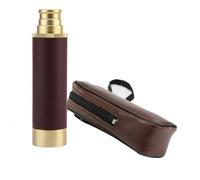 Generic Monoculare Portatile con Telescopio Pirata retrò per Avventure All'aria Aperta, Campeggio, Escursionismo, 13 Pollici, Vintage in Metallo (25x30)