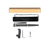Generic Monopiede da Viaggio Portatile in Lega di Alluminio Capacità di Carico 10 Kg Altezza Regolabile in 6 Sezioni con Testa del Bastone da Arrampicata Rimovibile per Sport D'azione e Fotografi in