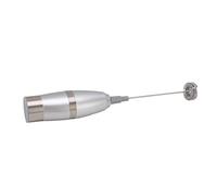 Generic Montalatte Elettrico a Batteria, Frullatore Portatile con 3 Fruste per Cocktail, frappè da Viaggio