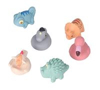Generic Morbidi Blocchi da Costruzione per Bambini 6 Pezzi Giocattoli Educativi Impilabili per Bambini Che Masticano il Bagno Giocano in Plastica