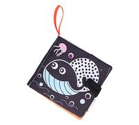 Generic Morbido Libro per Bambini con Carta Sonora, Libri in Stoffa in Bianco e , Giocattoli per Bambini, Materiale in Poliestere Resistente in Pelle di Pesca per di età Superiore a 0 Anni (#3)