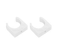Generic Morsetti per Tubi a Forma di U Multi Formato da 20 Pezzi Supporti per Tubi in PVC per Acqua e Gas Durevoli per Fissaggio a Pavimento a Parete 16/20/25/32mm (32mm+vite 20pz)