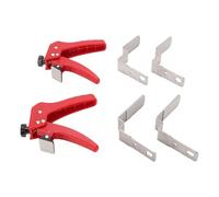 Generic Morsetto di Fissaggio per Cassetti Regolabile, Set da 2 in Acciaio Inossidabile con Cuscinetti in Gomma a Sgancio Rapido, Morsetto per Installazione Frontale del Cassetto, Strumento di