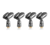 Generic Morsetto di ricambio per microfono MZQ1 per trasmettitore portatile doppio SennheiserXSW 1-825, con adattatori a vite da 5/8 maschio a 3/8 femmina, nero, confezione da 4