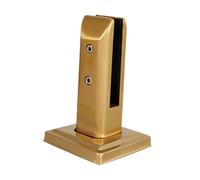 Generic Morsetto in Acciaio Inox Fermo Clip Professionale Staffa Railing Resistente Installazione Veloce Adatto per Corridoio Terrazza, Oro