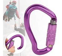 Generic Moschettone da Arrampicata Asimmetrico con Chiusura Automatica in Alluminio Aeronautico 7075, Blocco Principale per Arrampicata su Roccia e Alpinismo, Resistenza Agli Urti di 2300 Kg