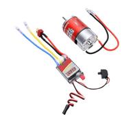 Generic Motore 550 e ESC Combo 60A Potenza a Basso Rumore per Auto RC e Barca Motore Spazzolato Ad Alte Prestazioni