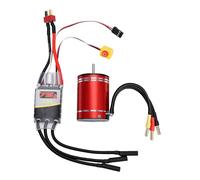 Generic Motore Brushless 3400KV 75A ESC Combo, Motore Brushless ESC Impermeabile Ad Alte Prestazioni con Alette di Raffreddamento in Alluminio CNC, Protezione da Surriscaldamento
