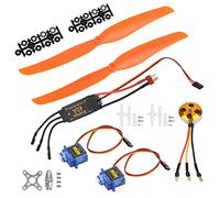 Generic Motore Brushless Durevole A2212 1000KV Servo Leggero Versatile 40A ESC per Aerei RC Hobby (A2212 1000KV Motore Brushless 40A ESC SG90 9G)