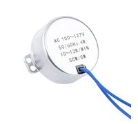 Generic Motore Sincrono Motore Elettrico a Basso Rumore per Rotazione in Senso Antiorario per gli Appassionati del Fai da Te AC 100-127V 1pz (10-12 giri/min)