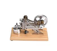 Generic Motore Stirling, Motore Stirling Ad Aria in Metallo, Modello del Generatore di Energia Elettrica, Sviluppo dell'immaginazione Giocattolo Educativo con a Vapore Leggero a LED Mini Kit di