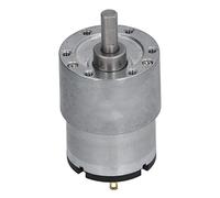 Generic Motoriduttore in Metallo DC 12V a Basso Rumore per Elettrodomestici Intelligenti e Robot, Albero da 6 Mm (320RPM)
