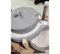 Generic Mulino manuale in pietra per cereali, riso, latte di soia umido, pasta, semi di sesamo, macinazione a secco e umido, fatto a mano e artigianale, ideale per insegnamento e ornamento, peso 10 kg