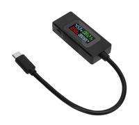 Generic Multimetro di Tipo C Tester Avanzato di Tensione e Corrente USB per Appassionati di Elettronica e Dispositivi Digitali 4-30 V 0-6,5 A