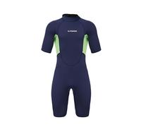 Generic Muta da Uomo Muta Subacquea Muta Triathlon Tuta Termica Tuta Neoprene 3mm in Neoprene E Nylon con Taglio Monopezzo Attrito Adatta per Nuoto in Acque Libere Sessioni di Training Gare, L
