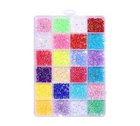 Generic Nail Art Misti Nail Art 3D Flatback Gemme Pietre Set Resina Superficie Multiuso Adatto per Applicazioni Manicure Decorazione, Colore brillante