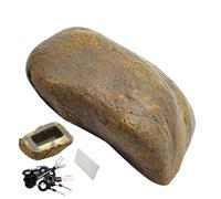 Generic Nascondiglio per chiavi per esterni, in pietra, con scomparto segreto, nascondiglio per chiavi per esterni, nascondere la chiave di ricambio nella pietra esterna, NM4QNL3RJQ95Q8L97BZC