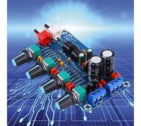 Generic NE5532 Scheda Tono Preamplificatore Stereo HIFI di Alta qualità con Controllo del Volume per gli Appassionati di Audio Domestico, Doppio Canale, CA 12V-18V