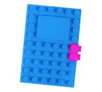Generic Notebook A6 con Copertina in Silicone Morbida E Resistente Struttura a Blocchi Pagine Ricaricabili Pratiche E Removibili Comodo per Scrittura, Blu