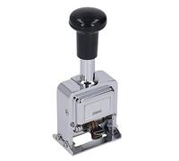 Generic Numeratore Automatico con Telaio in Lega di Zinco, Timbro Autoinchiostrante Resistente per Biglietti e Documenti, Sigillo a 6 Numeri, Maniglia Comoda