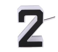 Generic Numero Civico Moderno Illuminato a LED per Esterni, Cartello con Indirizzo a Prova di Acqua per Residenze, Numero 2