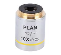 Generic Obiettivo per Microscopio Piano Infinity 10X per la Didattica della Ricerca Biologica Vetro Ottico da 20,2 Mm