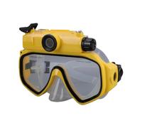 Generic Occhiali da Sub con Fotocamera 2K con Angolo di 100° | Profondità di 15 m con stabilizzazione dell'immagine, video subacqueo HD 2K, foto da 50 MP per snorkeling, apnea, nuoto